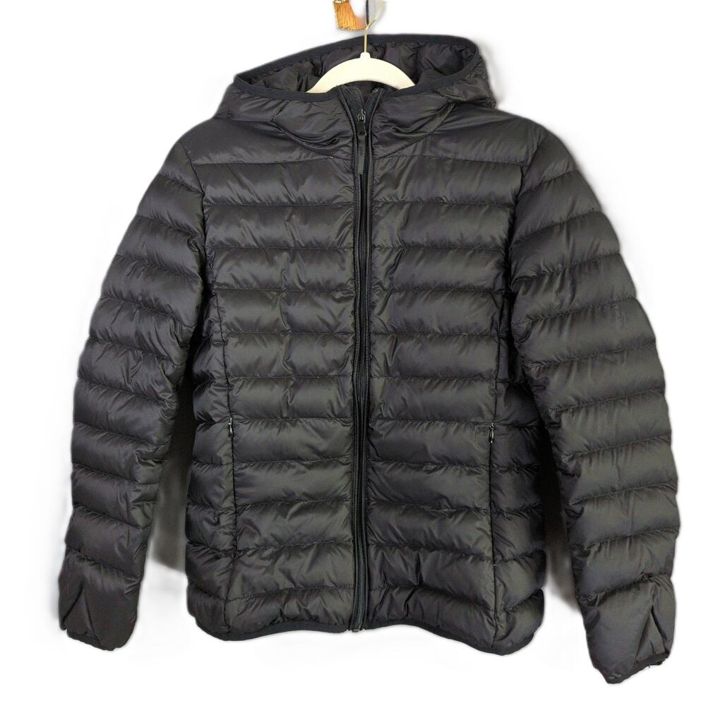 Wantdo Down Puffer Jacket Womens S Black Packable Ultra‎ Lightweight Hooded